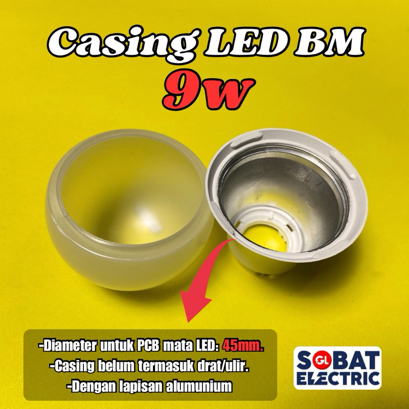 Casing Lampu LED 9w - 9 Watt (BM)
