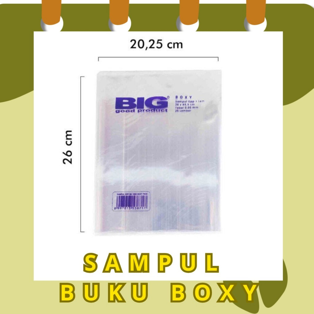 

SAMPUL BUKU BOXY BENING/SAMPUL BUKU