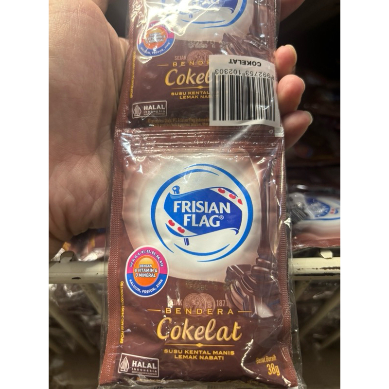 

FRISIAN FLAG Susu Bendera Cokelat 1 Renceng/6 Sachet kemasan ekonomis