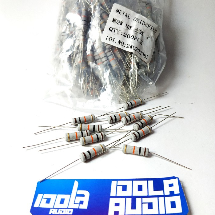 (10 Pcs) Resistor 2 Watt 10K / 2 Watt 2K2/ 2 Watt 1K