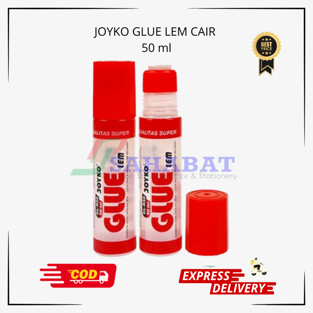 

JOYKO GLUE LEM 50 ml / JOYKO GLUE LEM 35 ml - JOYKO LEM STIK CAIR - LEM KERTAS