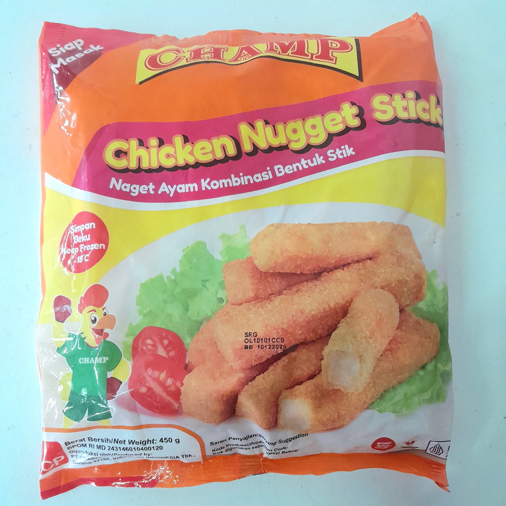 

CHAMP chicken nugget stik 450gr