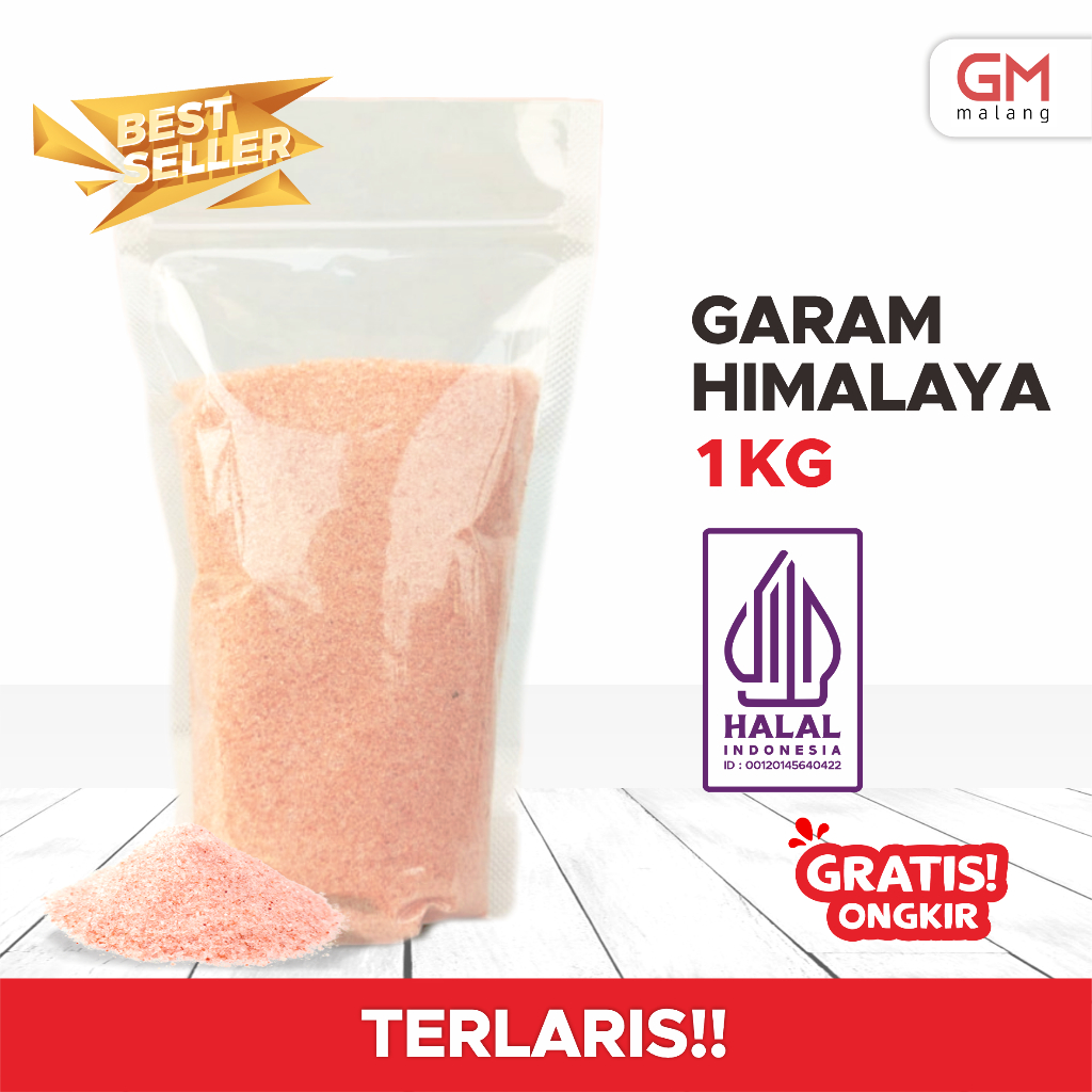 

Garam Himalaya Original 1 kg Asli Organik Garem Himalayan Salt Himsalt Organic MPASI Grosir