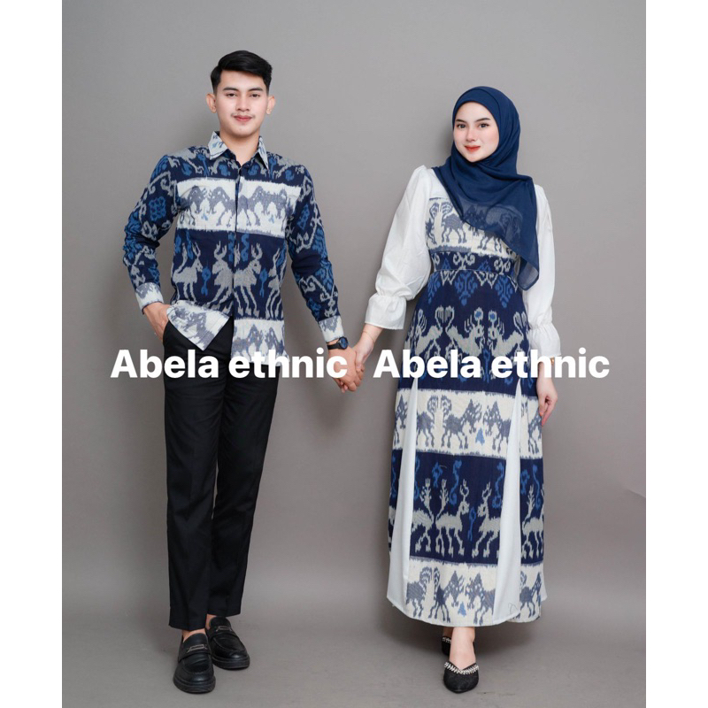 ABELA ETHNIC - BAJU TENUN COUPLE KINANTI NTT - BAJU TENUN COUPLE NTT