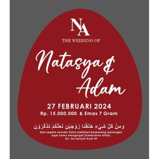 Dekorasi Mahar Akrilik Dekorasi Mahar Bentuk Telur Akrilik Dekorasi Mahar Tetes Air Huruf Timbul