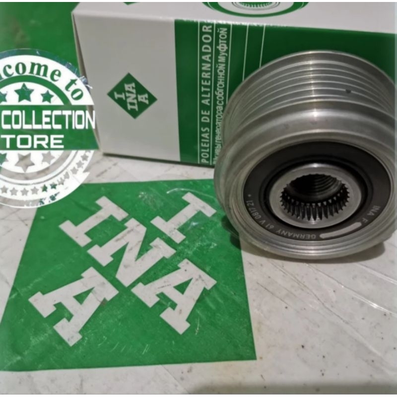 pulley polly poli dinamo ampere alternator alphard vellfire 2,5cc original INA