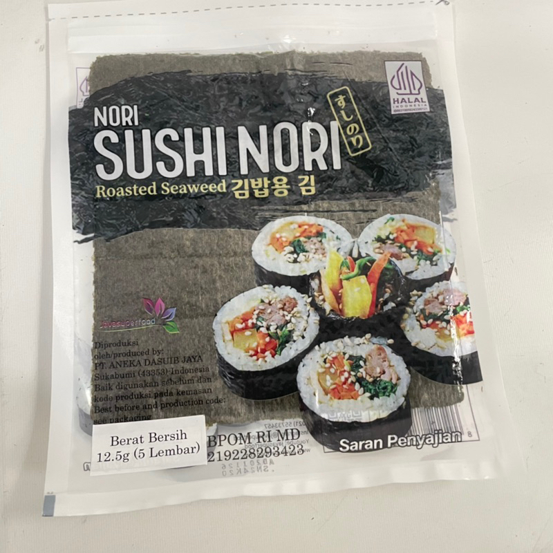 

Sushi Nori isi 5 lembar
