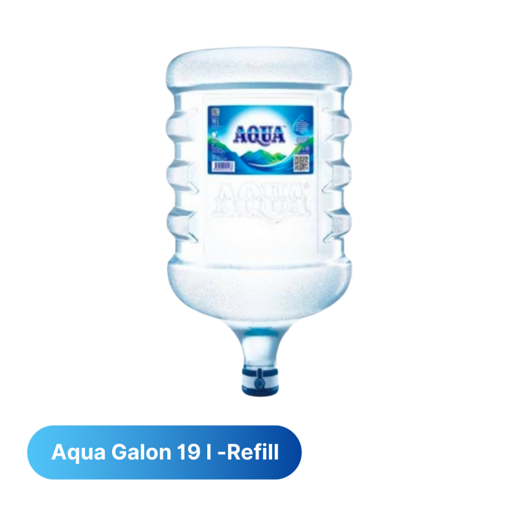 

Aqua Galon 19 I - Isi dan galon