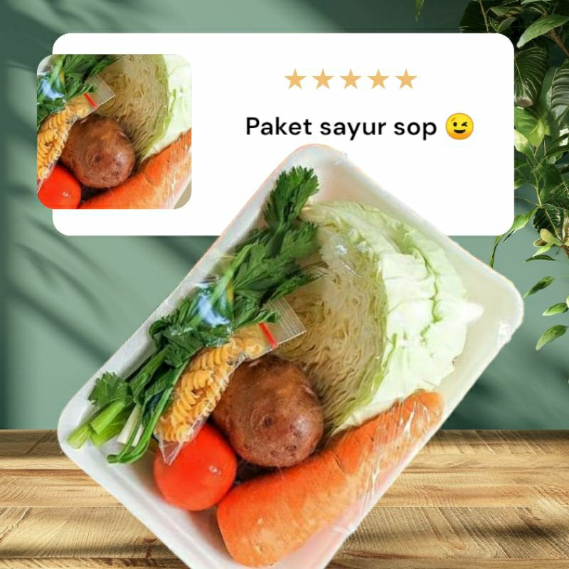 

paket masak sayur sop praktis siap masak (foodprep)