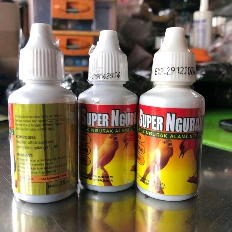 SUPER NGURAK BY SUPER KICAU VITAMIN BURUNG PENUMBUH BULU MEMPERCEPAT NGURAK