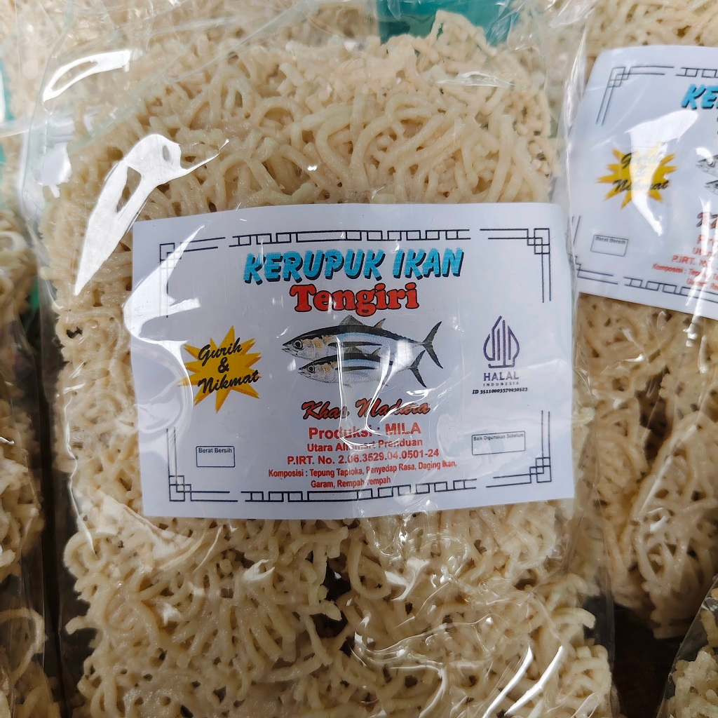 

Kerupuk Ikan Tenggiri Super Krupuk Pattola Ikan Tengiri Asli Mentah Khas Madura