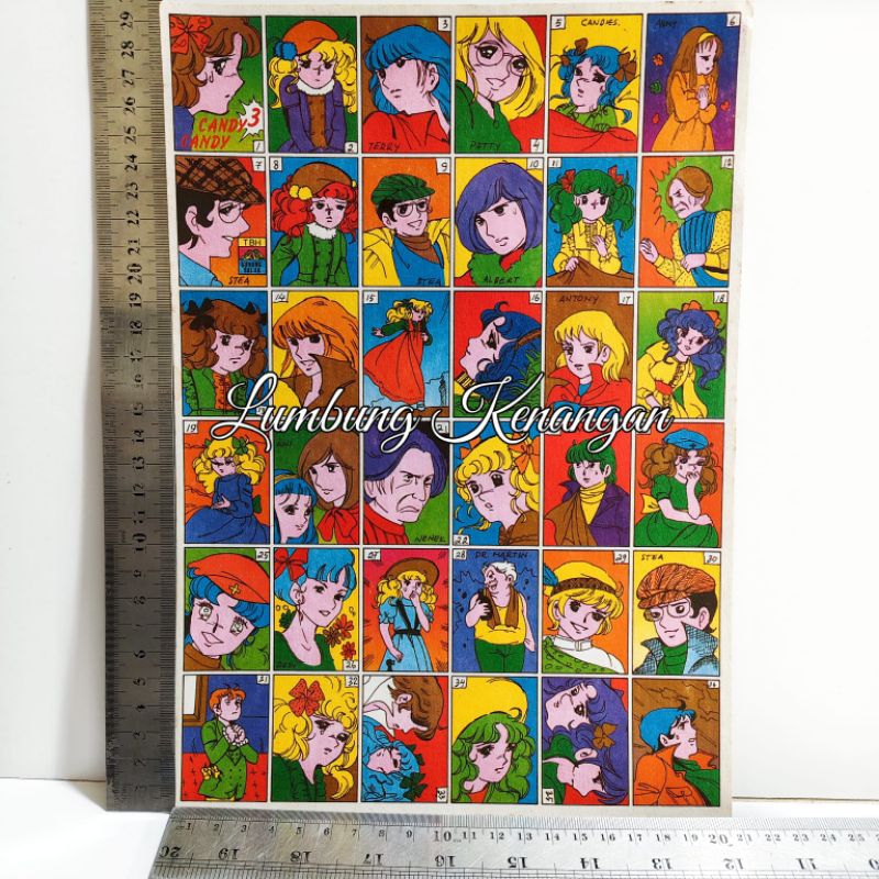 Mainan jadul Gambaran umbul Candy candy 3