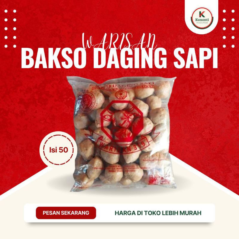 

Warisan 319 - Bakso Daging Sapi Isi 50 Pcs
