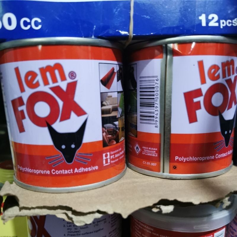 

lem kuning serbaguna Fox 185gram lem kayu HPL karet vinyl kulit busa karpet