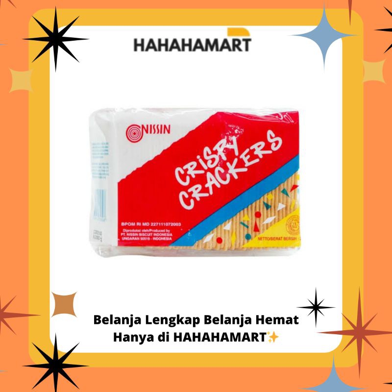 

✨hahahamart_sby✨NISSIN CRISPY CRACKERS 225gr ( HARGA TERMASUK 3PCS)