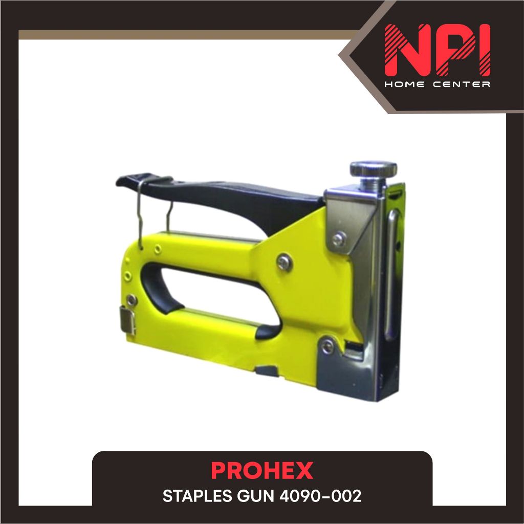 

Prohex - Staple Gun Tacker / Staples / Stapler / Steples Tembak 4090 002 4-14 MM Kuning Hitam