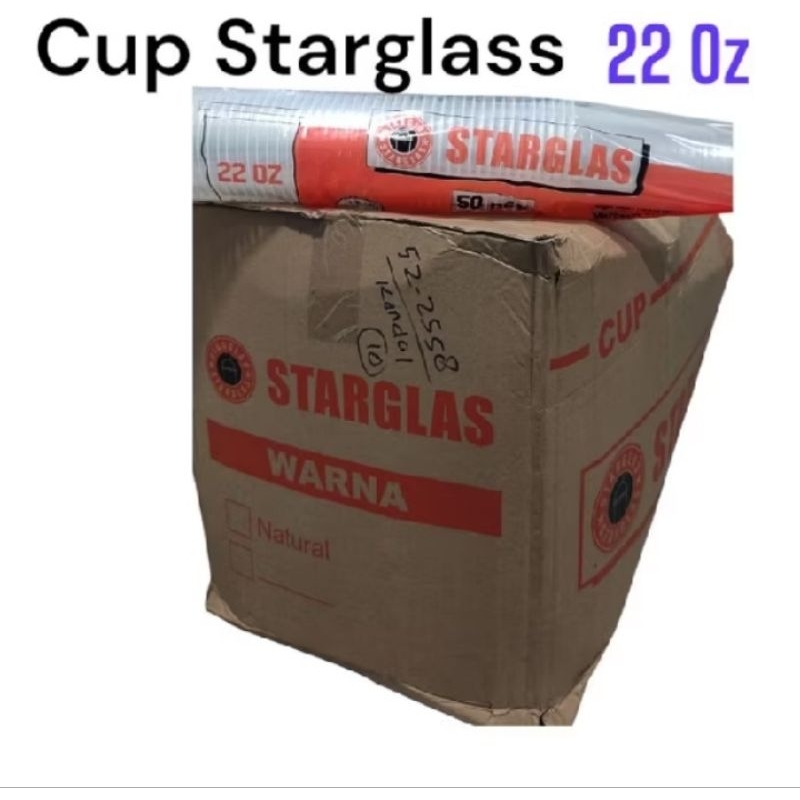 TERMURAH  CUP STARGLASS 22 OZ / 18 OZ / 7 GRAM /8 GRAM / GELAS PLASTIK STARGLASS 8 GRAM 1 DUS ISI 10