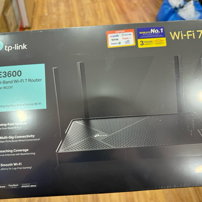 TP LINK Archer BE230 BE3600 Dual-Band Wifi 7 System Router