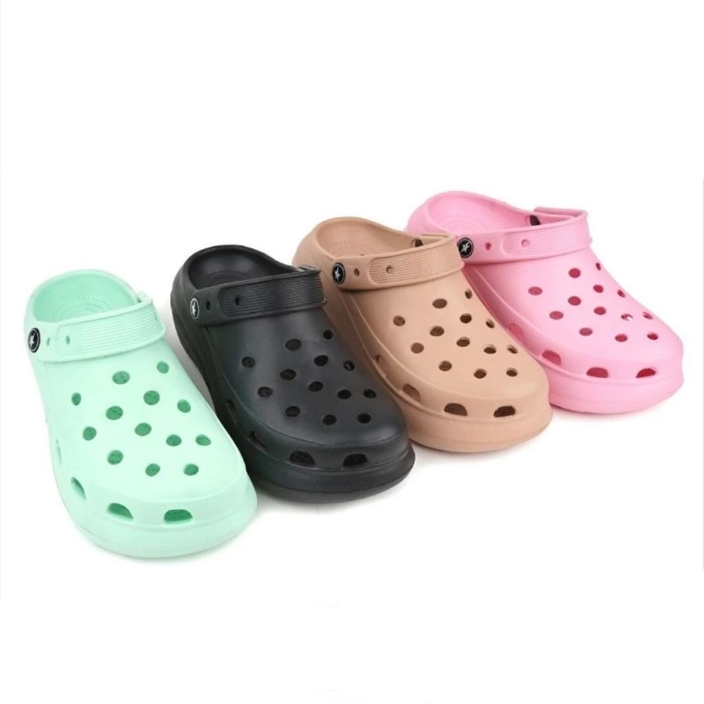 Sandal Wanita Wedges SISTA Cami 253 – Crocs Eva Polos, Anti Slip | Alas Kaki Daily Cewek