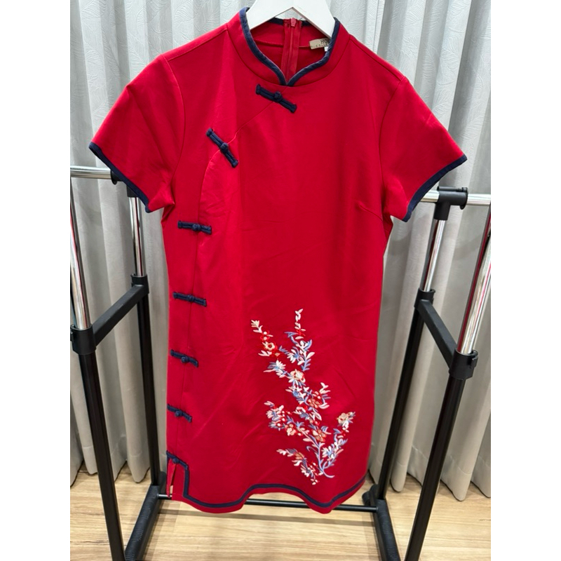 [PRELOVED] Dress Cheongsam Wanita // Dress Merah // Gaun Cheongsam