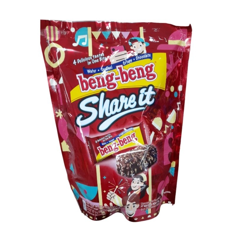 

Beng Beng Share It 237,5 gr isi 25pcs/pack Beng-Beng Wafer dengan Sereal Bersalut Coklat BengBeng