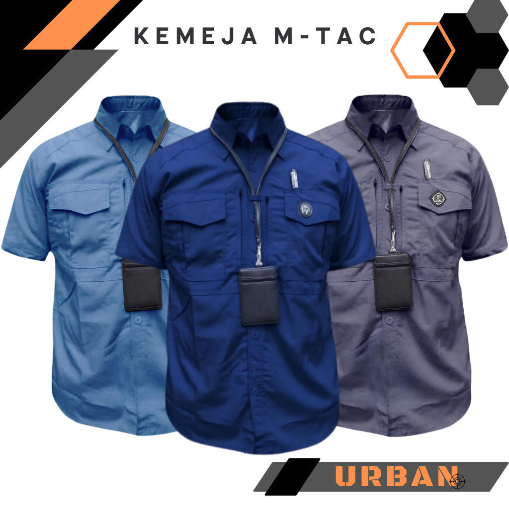 Kemeja Mtac Lengan Pendek Navy | Kemeja Tactical Pria | Kemeja Pdl | Kemeja Outdoor Lapangan | Kemej