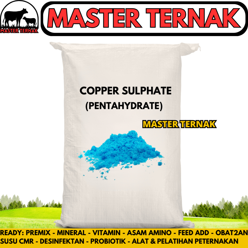 TERUSI 25 KG (1 SAK) - COPPER SULPHATE 25kg Prusi CuSO4 Tembaga Sulfat Tembaga Sulfate Cupri Sulfate