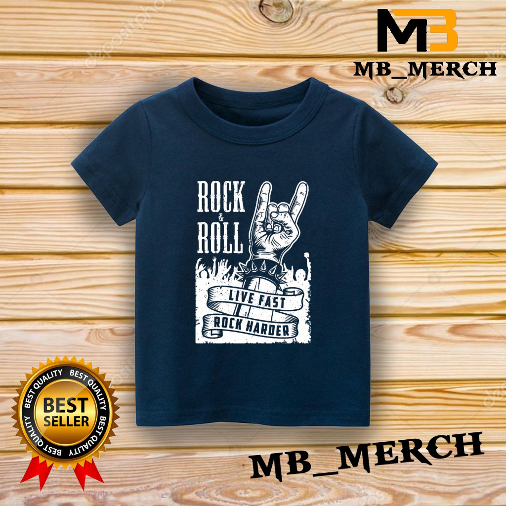 Kaos Anak / Baju Anak / Tshirt Anak   ROCK N ROLL KEREN BERKUALITAS ROCK N ROLL MB_MERCH