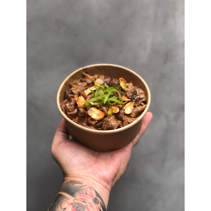 

premium beef rice bowl