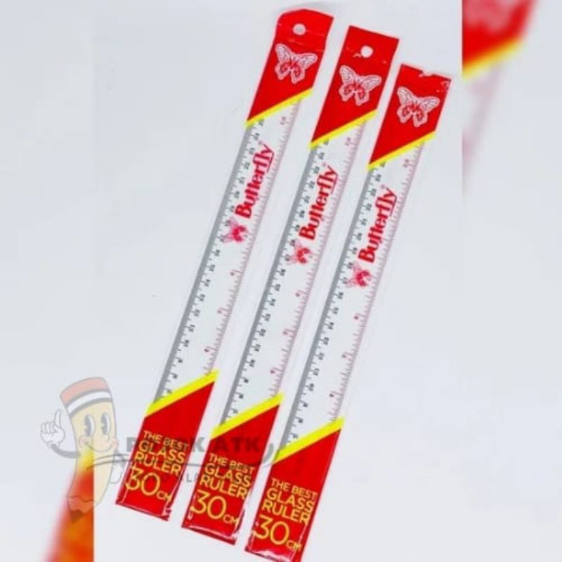 

Penggaris Mika Butterfly Uk 30cm