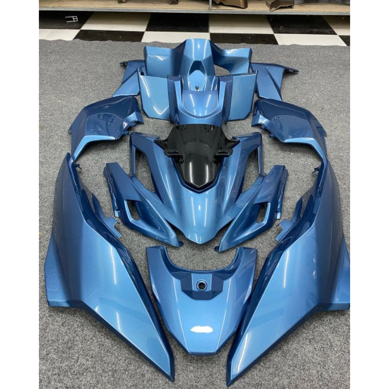 CAT MOTOR WARNA BIRU METALIK PU