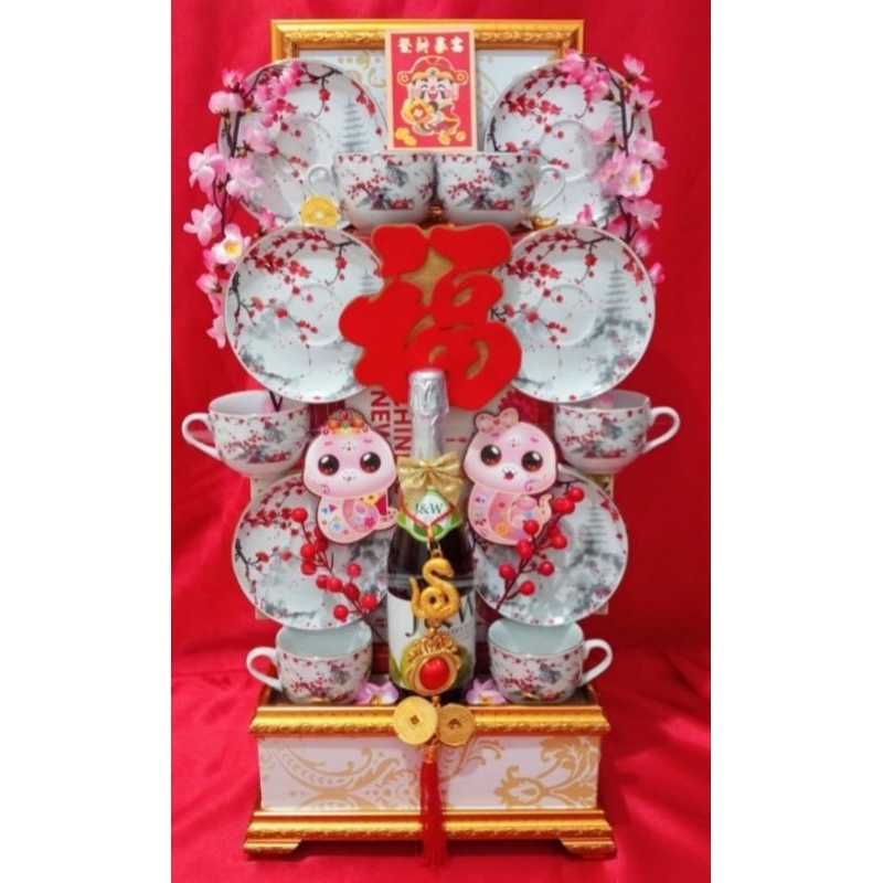 

Parcel Imlek Teaset Keramik Hampers CNY Bhn Premium Bgs Kado Giftset Parsel Hadiah Free Kartu Ucapan