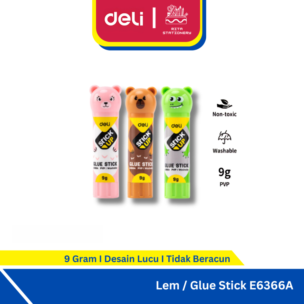 

Deli Lem Stik Lucu / Glue Stick Animal Hewan karakter - E6366A