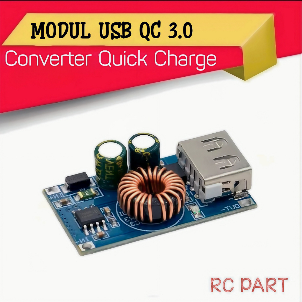 Modul USB QC 3.0 Stepdown DC-DC Converter Quick Charge Output board module supports Apple Huawei FCP