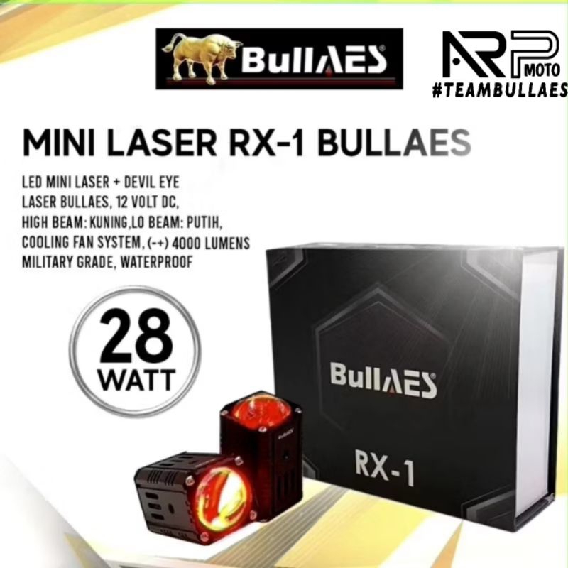 SEPASANG LAMPU TEMBAK MINI LASER BULL AES RX 1 28W CO2 30W D2 PRO 20W PREMIUM PLUS DEVIL ORIGINAL AE