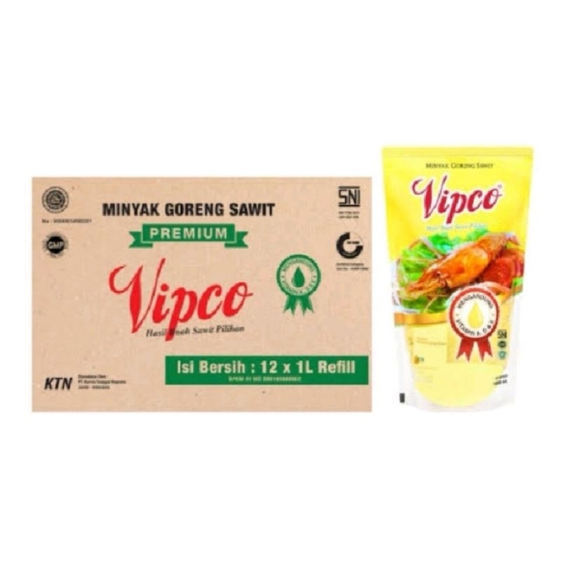 

MINYAK GORENG VIPCO 1 DUS @ 1 liter