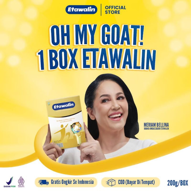 

Susu Etawalin – Susu Kambing Etawa Atasi Nyeri sendi Tingkatkan Kepadatan & Kesehatan Tulangi Susu Anti Asam Urat