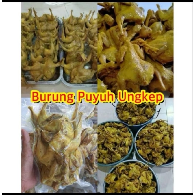 

BURUNG PUYUH UNGKEP bumbu kuning tinggal goreng PerPCS