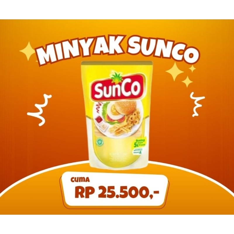 

MINYAK GORENG SUNCO POUCH 1 LITER JATIM