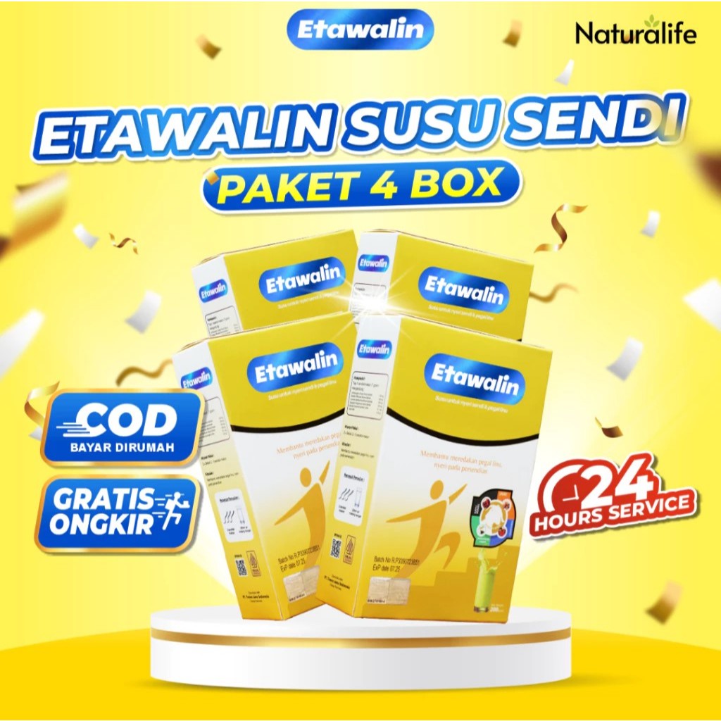 

TERURAH!!! Etawalin 4 Box - Susu Kambing Etawalin Asli Original Atasi Nyeri Sendi dan Tulang
