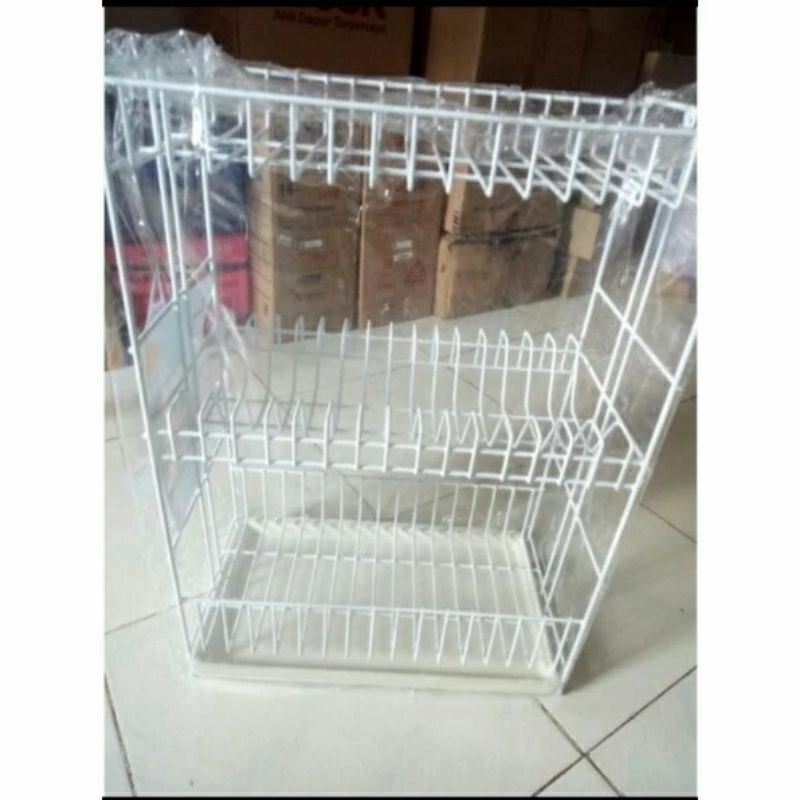 rak piring serbaguna 393T susun 3 + (alas nampan) GOJEK