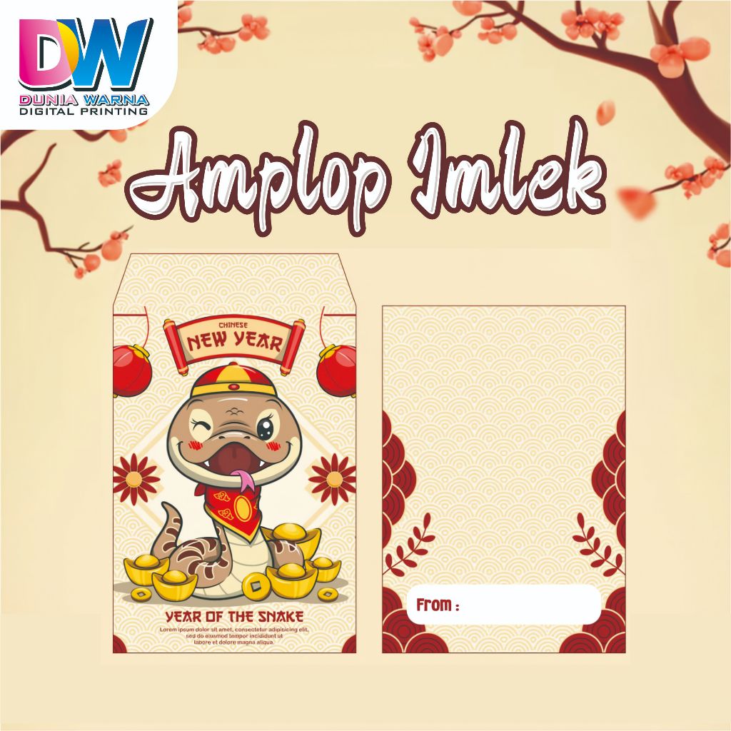 

Amplop Imlek/ Cetak Amplop Imlek/ A,plop Imlek Custom/ Free Desain/ Selamat Tahun Baru Imlek