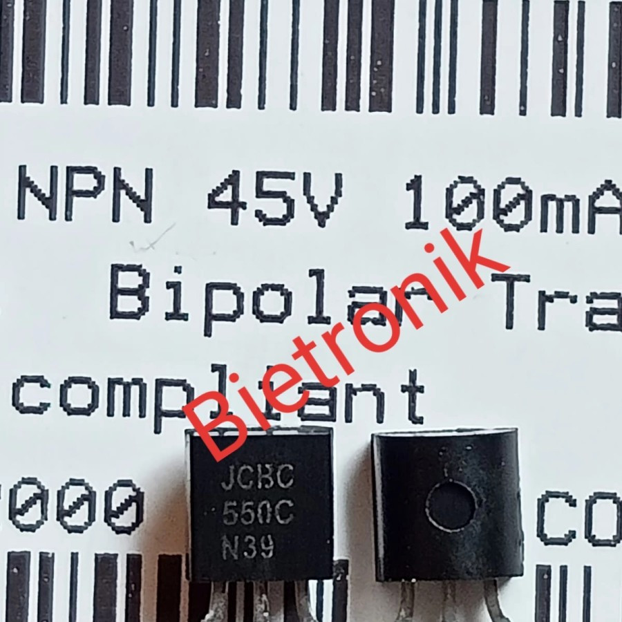 BC550 BC550C BC550CTA Transistor NPN TO92 ORIGINAL FAIRCHILD ON SEMI