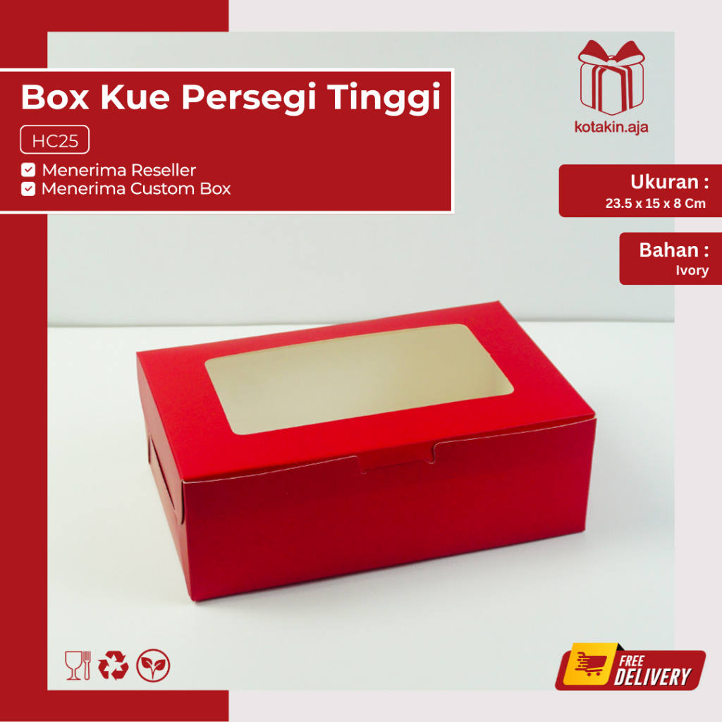 

Box Kue / Kotak Kue / Box Nasi / Kotak Nasi / Box Snack / Kotak Snack I HC25