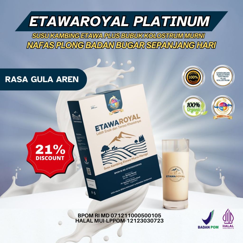 Susu Etawaku Kolostrum / Etawaroyal platinum / Perubahan merk Etawaplus Platinum Asli / EtawaroyaL /