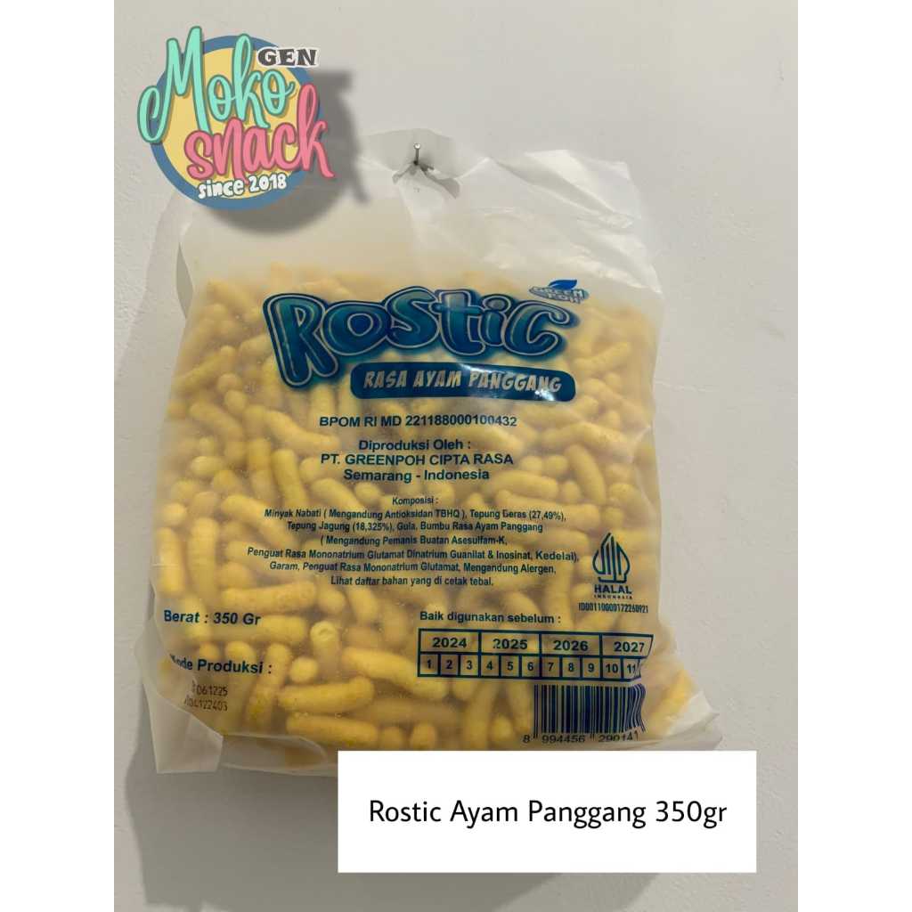 

Rostic Snack Kemasan Rasa Ayam Panggang