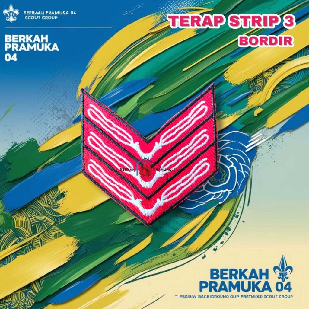 Pacth logo bordir badge emblem bed bet tku penggalang rakit perlengkapan pramuka osis