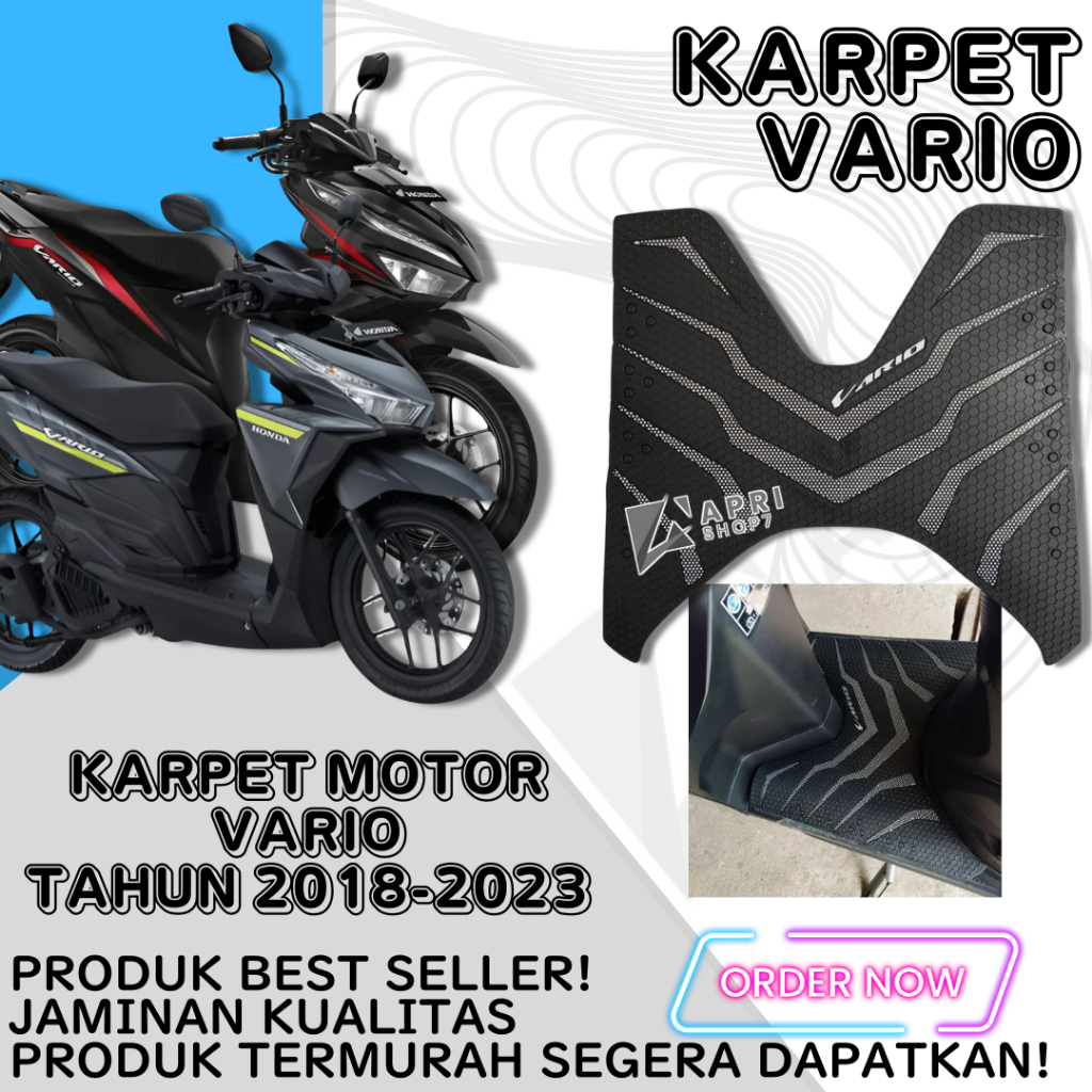 Alas Kaki Vario 150 125 - 150 New Terbaru 2018 - 2021 Karpet Keset Motor Vario 2022