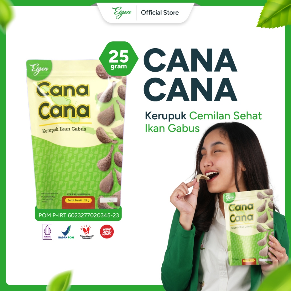 

Kerupuk Cemilan Sehat Ikan Gabus 25 gr