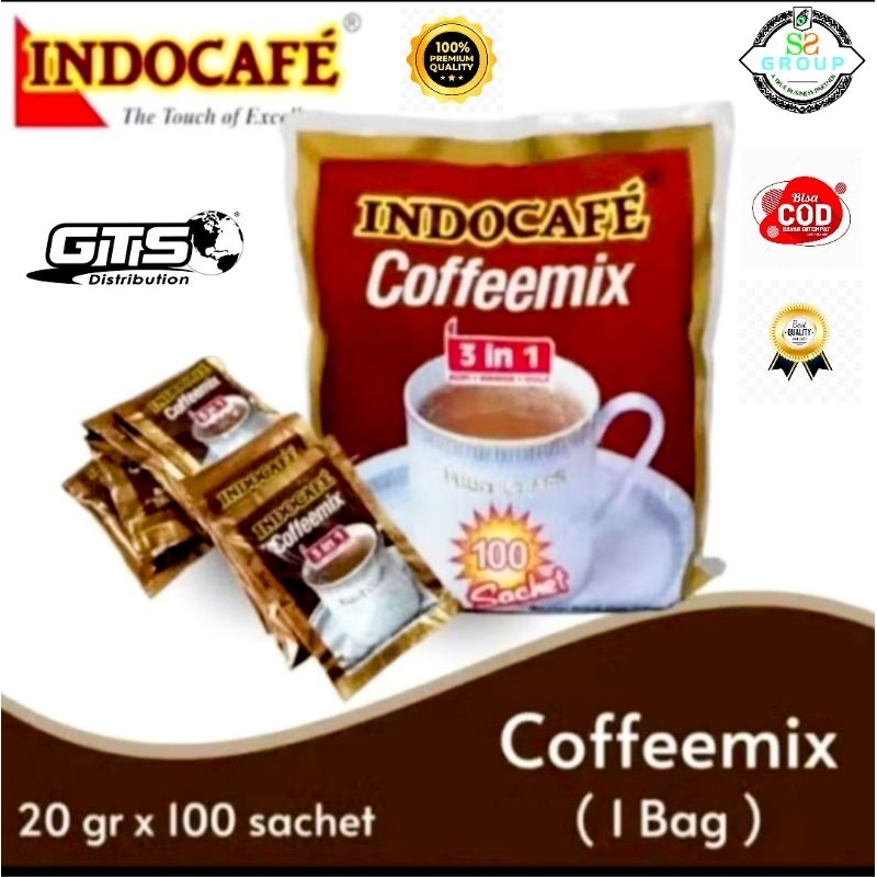 

kopi indocafe coffemix 1pak 10renteng